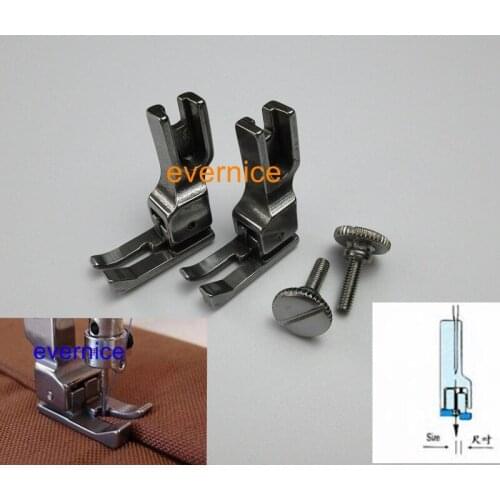 2 RIGHT SIDE EDGE GUIDE COMPENSATING FOOT NARROW BASE for JUKI DDL-5550 8300 8500 8700