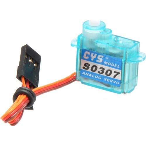 2Pc CYS-S0307 Plastic Analog Gear 0.5KG 0.8kg 0.12speed Micro Servo For RC Plane