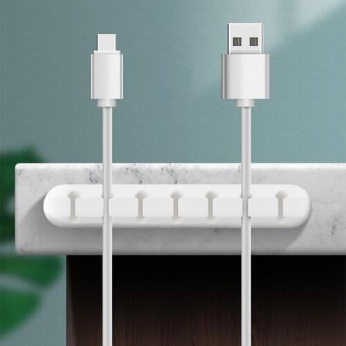 3/5/7 Hole Cable Tidy Clips Organiser Desk USB CHARGER CABLES 3 Hole