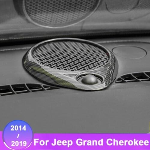 ABS Chrome Front Dash Center Speaker Ring Frame Cover Trim for Jeep Grand Cherokee 2014 2015 2016 2017 2018 2019 Accessories