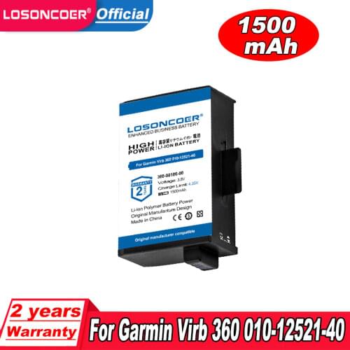 Top Brand 100% New 1300mAh 010-12389-15 361-00087-00 Battery For GARMIN Virb Ultra Virb Ultra 30 Virb Ultra 30 HD Action Battery