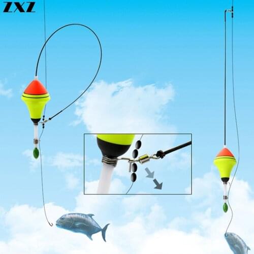 New Automatic Fishing Float Lazy Novice Top Speed Fishing Tool Equipment Steel Hook Connector Pin for Fish with 6M Lines Gift T4