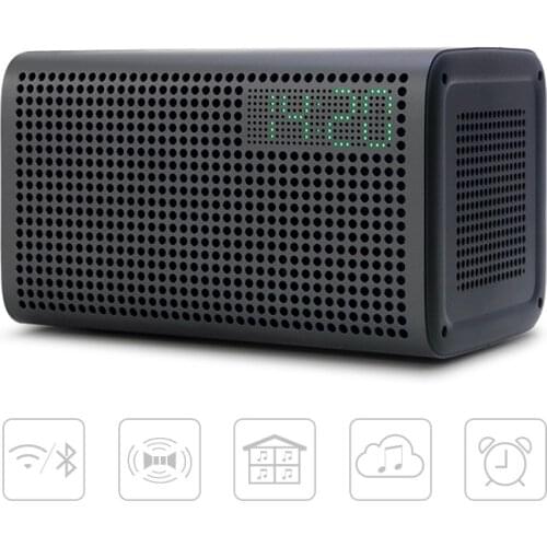 GGMM E3 Bluetooth Speaker Column 10W Powerful WiFi Speakers HiFI with LED Alarm Loudspeakers Support Alarm Clock Multiroom Play