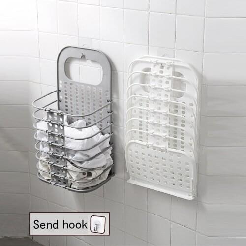 Large Laundry Basket , Collapsible plastic Laundry Hamper, Foldable Clothes Bag, Easy to Open,free punching clothing toy storage