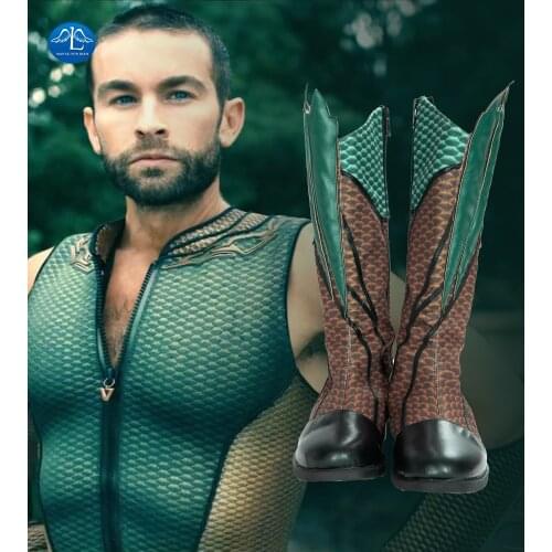 The Deep Cosplay Boots Halloween Superhero Shoes Fancy Man Custom Made Faux Leather