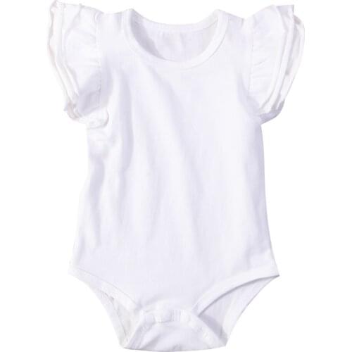 Infant Newborn Baby Girls Rompers Ruffles Soft Baby Girls Jumpsuit Playsuit Summer Baby Costumes