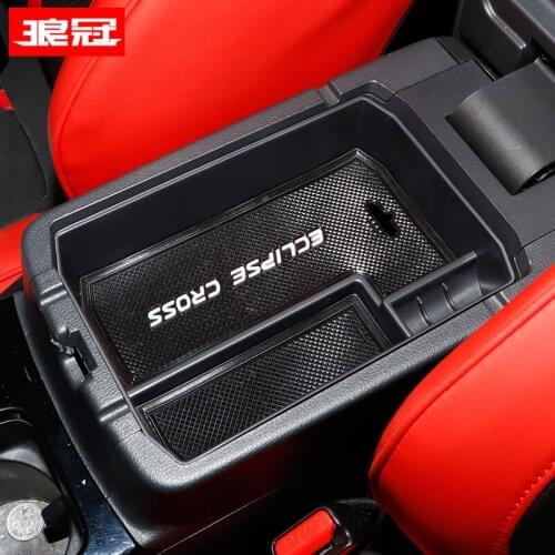 For Mitsubishi Eclipse Cross 2018 2019 Car-Styling Car Central armrest box storage box decoration Car Accessories