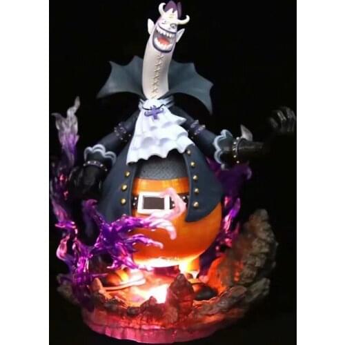 Anime One Piece GK Wang Qizhuhai Moonlight Moria Action Doll Luminous Base Scene Model Boxed Friends Childrens Gift Collection
