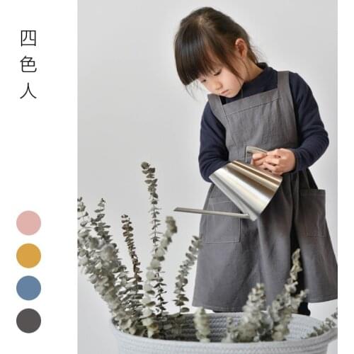 3-10years old Kitchen Apron Children Front Pocket Bib Child Kids Bibs School study kitchen Florist Baking Aprons utilites