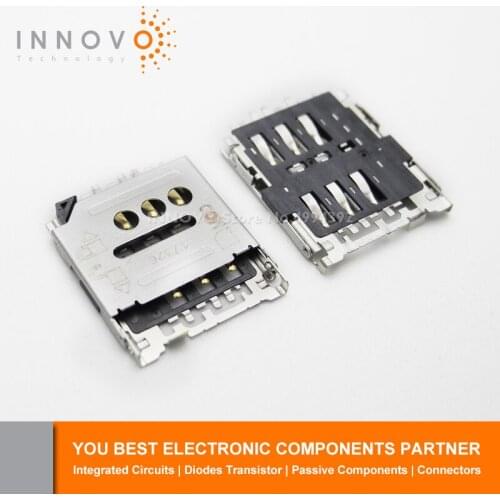 INNOVO 10pcs/lot 788000001 0788000001 78800-0001 Micro SIM Card header 6POS Solder free shipping New original