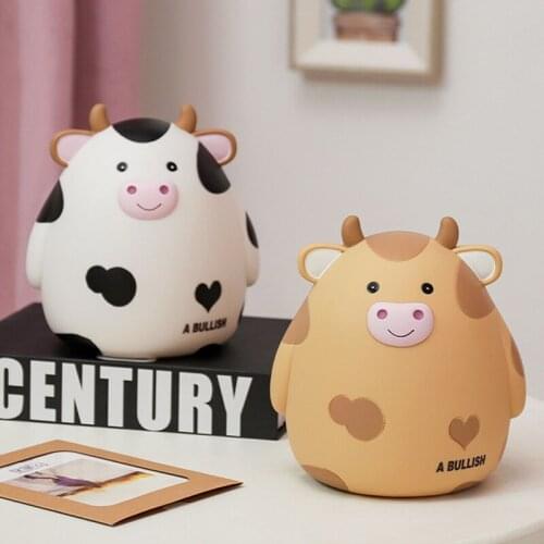 Cartoon Cute Cows Shaped piggy bank Money box Large savings box Savings box for coins for notes alcancia birthday Easter gift