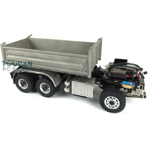 LESU 1/14 RC Bz 3348 6*6 Dumper Truck Motor Car Hopper Pump Cylinder W/O Cabin TH11431-SMT3