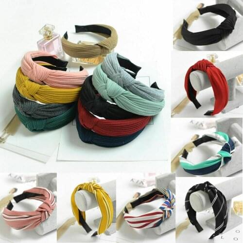 2020 New Fashion Women Headband Twist Hairband Bow Knot Headwrap Hair Band