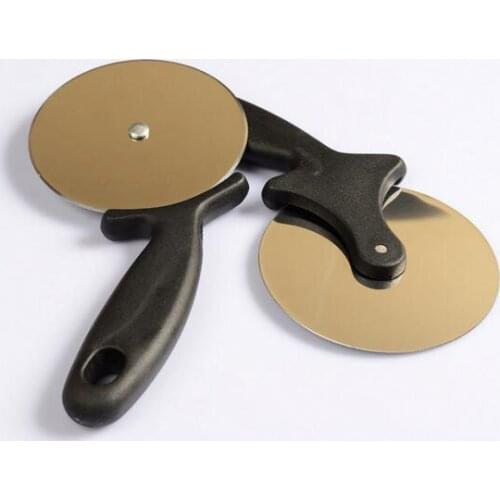 New Arrival Stainless Steel Pizza Cutter Round Shape Pizza Wheels Cutters Cake Bread Round Knife Cutter Pizza Tools