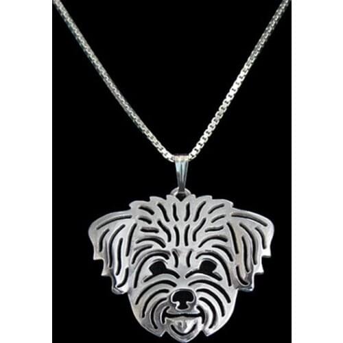 Gold Silver ColorShih-Tzu (in puppy/pet haircut) Pendant Necklace Hunger Games Necklace Women Best Friend Choker 10pcs/lot