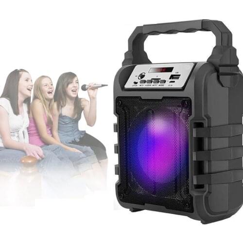 Portable Bluetooth Speaker Portable Wireless Loudspeaker Sound System 5W Stereo With Microphone FM Outdoor Party Speaker 1200mAh