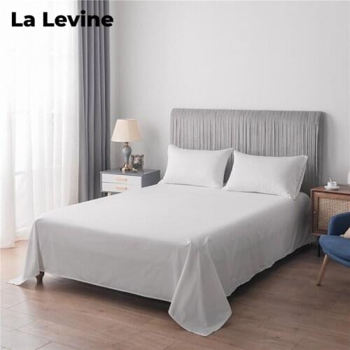 Cotton Bed Sheets Solid Color Mattress Protector Flat Sheet Bed Adult Man Woman Queen King Double Bed Sheets Home Hotel Bedding