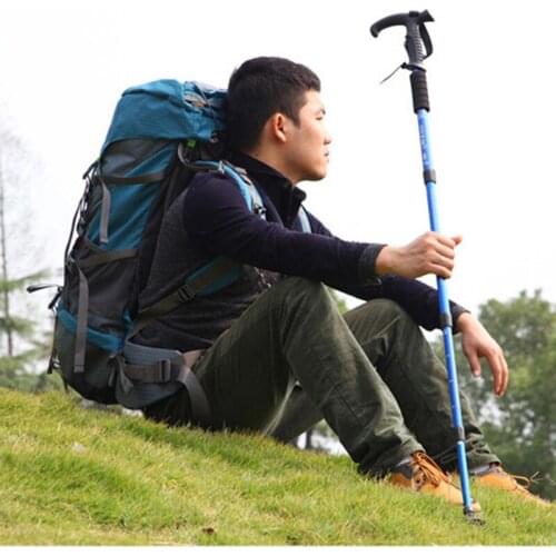 Shockproof Nordic Walking Stick Telescopic Hiking Mountaineering Hiking Pole Ultra Light Walking Stick