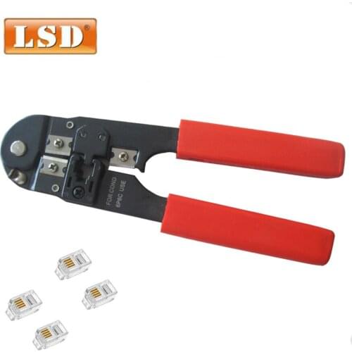 RJ11/12 connector clamp 6P6C 6P4C network cable tool modular crimping tool LS-2096 phone cable press tool