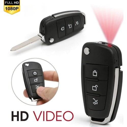 Ultra-small Infrared Night Vision Sports Surveillance Camera 1080P Full HD Mini Camera Car Key Camera Keychain Portable Camera