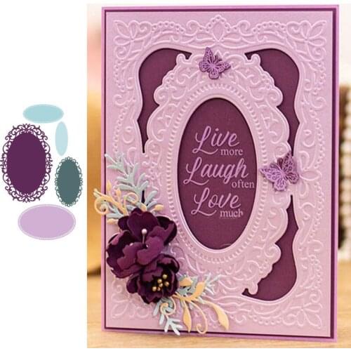 Vintage Lace Baroque Frames Metal Cutting Dies for Scrapbooking and Card Making Paper Craft 2019 New die cuts