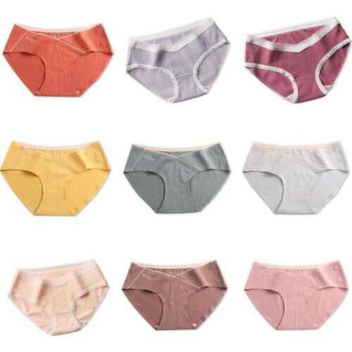 Women Low Waist Maternity Underwear Women Pregnancy Underwear Maternity Panties Solid Soft for Pregnant Women