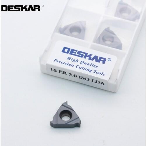 10PCS 16ER 16IR 1.5 ISO 0.75 1.25 2.0 3.0 ISO LDA LDC Threading Cutting Cutter Tool CNC Lathe Thread Turning Tools Carbide Blade