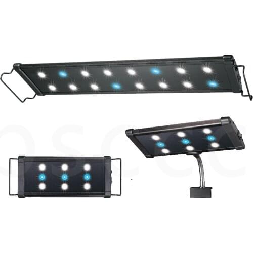 110-240V Aquarium LED Lighting Fish Tank Light Lamp with Extendable Brackets LEDs Fits for Aquarium