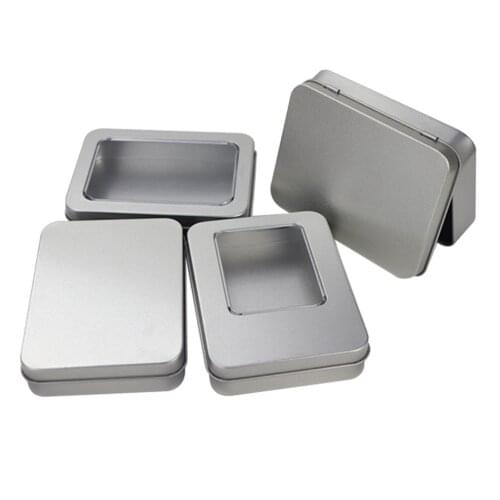 115*85*22mm General Rectangular Tinplate Box for Jewelry Toy Electronic Product Pill Cases Iron Box Packaging
