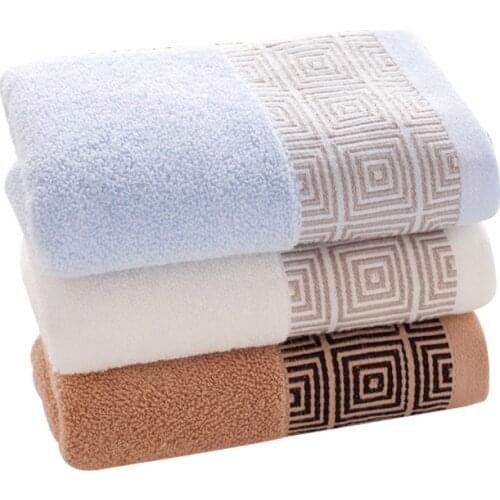 2 pcs Cotton Towel High Quality water Absorbent Thick Pure Bath Towel Bathroom Hand Face Shower Towels Home Hotel for Adults