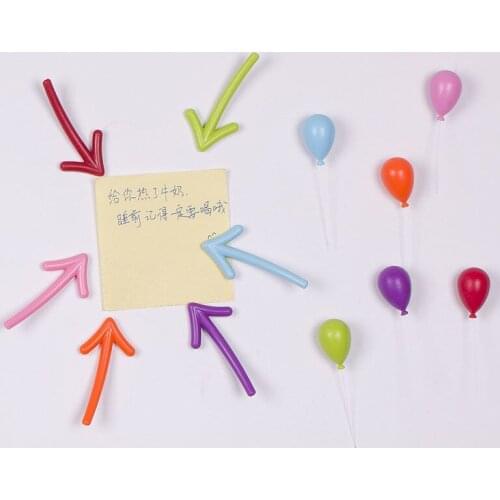 6/12pcs Fridge Magnets Cute Mini Balloon Magnet Button Refrigerator Message Magnetic Sticker Kitchen Decoration Kids Toys