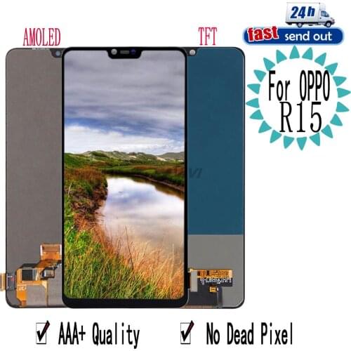6.28" R15 AMOLED LCD For OPPO R15 LCD Display Touch Screen Digitizer Assembly Replacement For OPPO R15