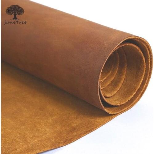 Large size Tanned Leather Piece DIY Genuine Leather Material Full Grain cowhide cow leather brown thick skin 2.0 mm