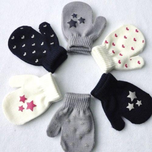 Emmababy Winter Gloves Cute Baby Knitting Warm Soft Gloves Kids Boys Girls Candy Colors Mittens Unisex Hot Sale