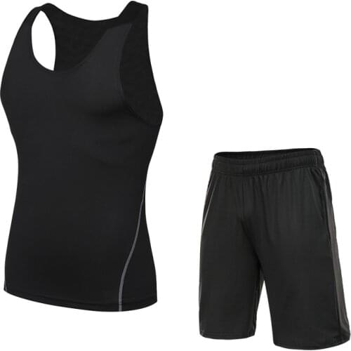 Mens Running Vest Gym Sleeveless Shirt Fitness Sports Tight compression T-shirts gym high quality Quick Dry sports Vest Jersey