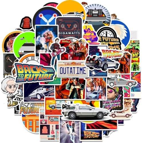 10/30/50pcs/Set Back To The Future TV Show Graffiti Stickers For Luggage Helmet Decal Computer Refrigerator Skateboard Trunk Etc