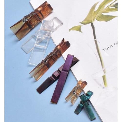 New transparent silicone mold resin decorative crafts DIY transparent clip mold epoxy resin mold for jewelry