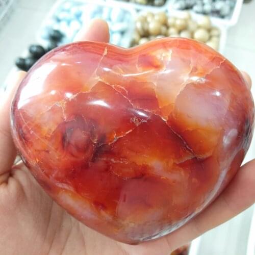 1pcs 150g Natural agate specimen red agate heart ,red carnelian ,natural crystal heart stone