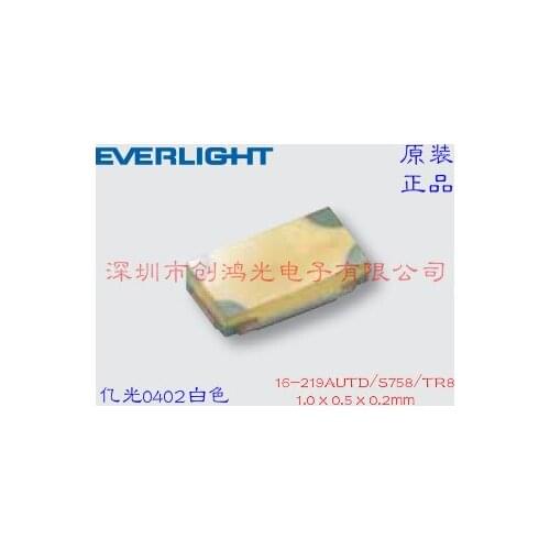 Original new 100% 16-219AUTD/S758/TR8 SMD LED diode 0402 white (Inductor)
