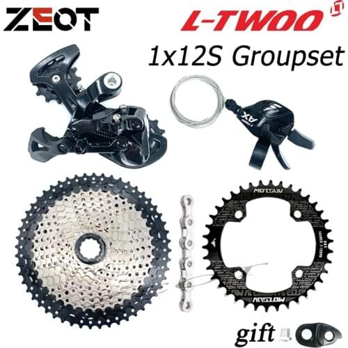 LTWOO AX12 1X12S Groupset 12 Speed Shift lever Derailleur SUNSHINE Cassette 46T 50T 52T KMC X12 Chain 104BCD Chainring 32-38T