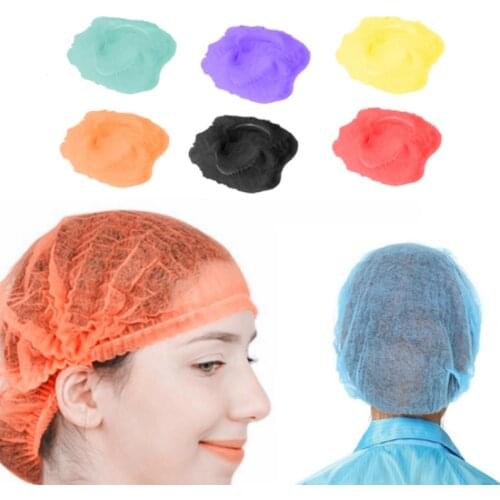 10 Pcs Disposable Microblading Non Woven Fabric Permanent Makeup Hair Net Caps Sterile Hat For Eyebrow Tattooing Catering Hat
