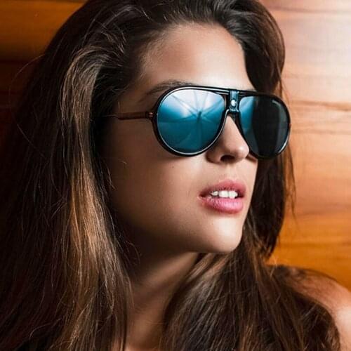 Feishini 2020 Luxury New Fashion TR90 Pilot Style Polarized Sunglasses Women Driving Double Brand Design Sun Glasses Oculos