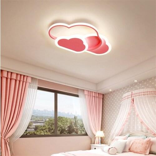 Led Ciling Light Chandelier for Childrens Room Bedroom Kindergarten Nursery Child White Cloud Modern Ceiling Dimmable Lighting