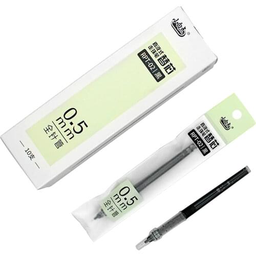 High Quality Quick Dry RPT-02 Refills 0.5mm Writing Points Black Ink For School Students Office Accessories Stationery Supplies