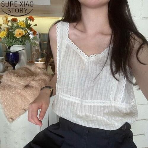Casual Camis Sexy Backless Lace Tan K Top Women Summer New Sleeveless Vest Women V-neck Womens Tops Blusas Mujer Clothes 14601