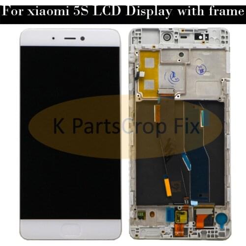 For Xiaomi Mi5S LCD Display+Touch Screen Digitizer for Xiaomi Mi5S Mi 5S h with FingerPrint Scanner finger print flex cable