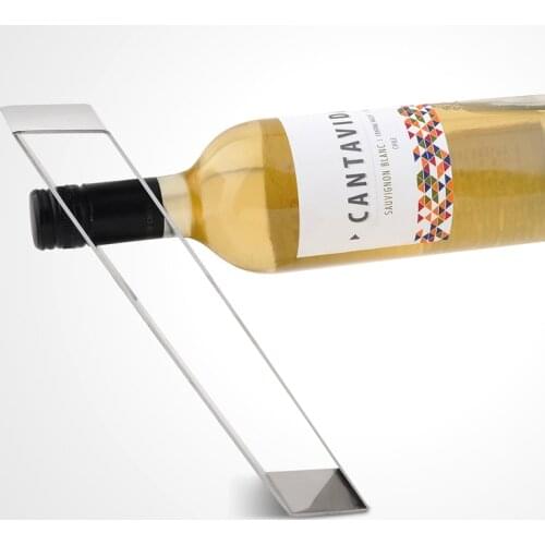1PC Gravity suspension creative stainless steel wine rack fashion simple wine holder KJ 3009