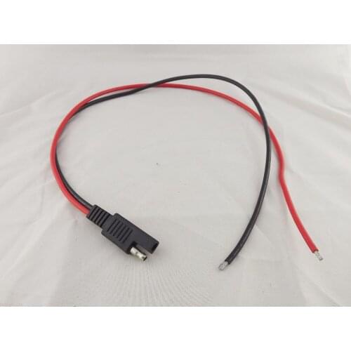 1pcs Solar Quick Connect Battery Extension SAE DC Power Automotive DIY Connector Cable 14AWG 50cm 20"