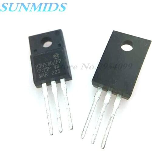 10pcs/lot STP3NK60ZFP P3NK60ZFP 3NK60