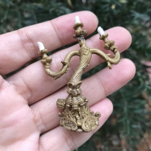 12PCS 6cm Disney beauty and beast candle Mr. lumia doll decoration DIY material